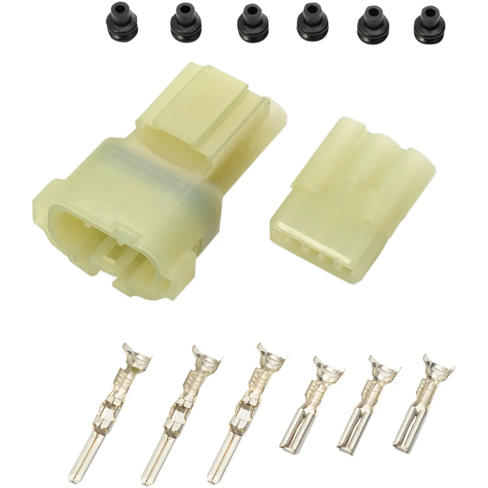 Multi-Conductor Electrical Connectors - Three-Pin - Water-Resistant