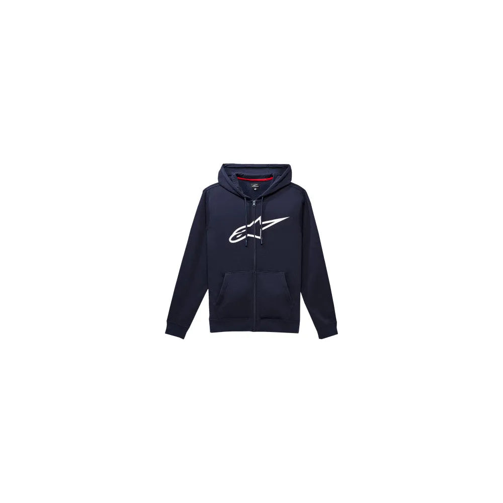 Sudadera con Capucha Alpinestars Ageless 2 Zip - Azul Marino/Blanco