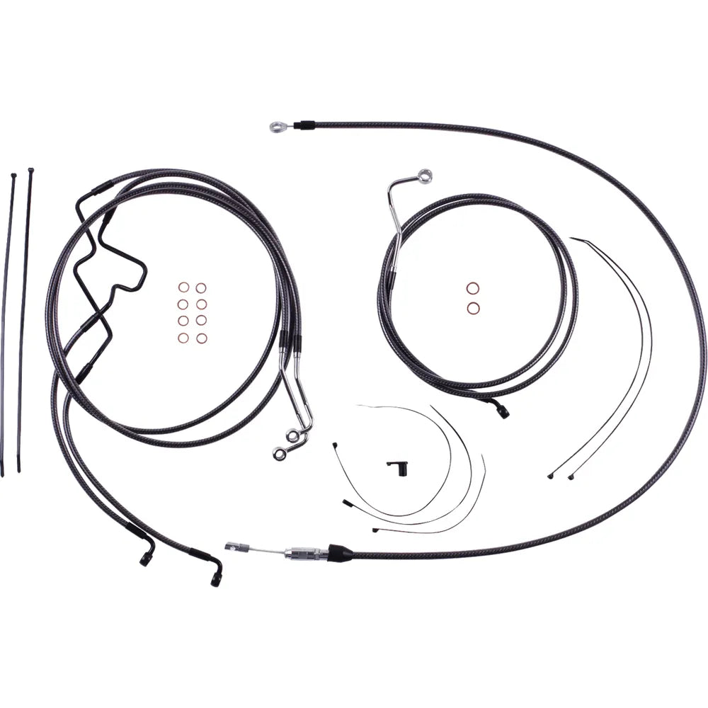 Kit de instalación de manillar de diseñador KARBONFIBR - Kit de instalación de manillar de diseñador KARBONFIBR - 8" - FLTR '21-'23