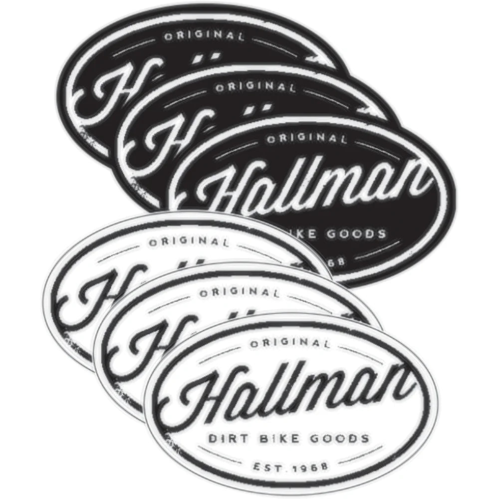 Hoja de artículos de calcomanías de hallman