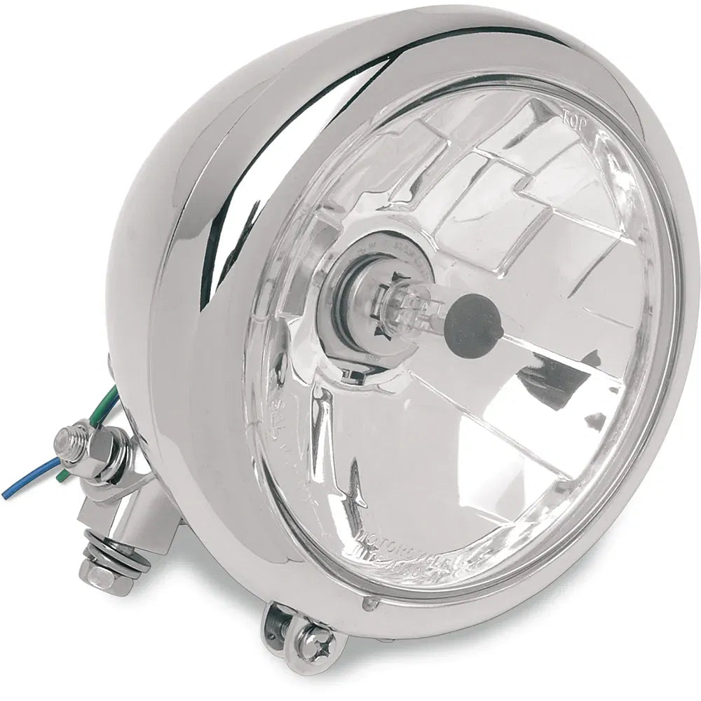 5-3/4" Head Light - Clear Lens - Chrome