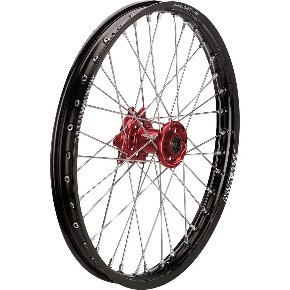 Rueda completa SX-1 - Conjunto de ruedas - SX-1 - Completa - Delantera - Rueda negra/buje rojo - 21x1,6 - Beta