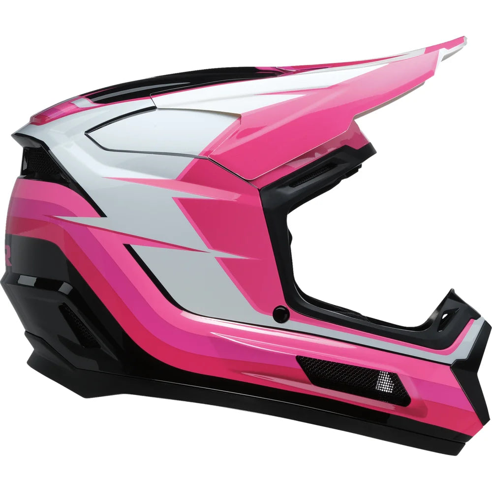 Casco infantil dirt maxx vortex rosa/blanco