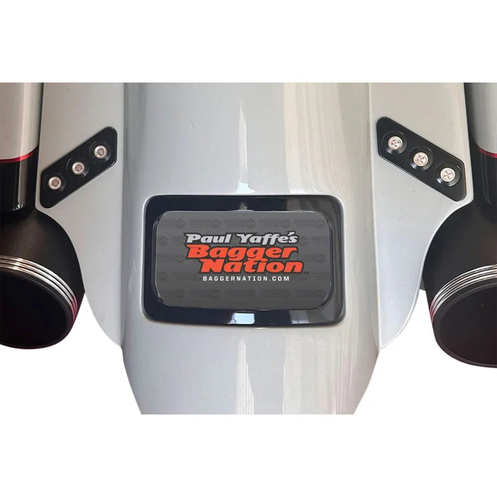 Kit de guardabarros trasero estirado de tres piezas swoop con paneles laterales y thunder pods