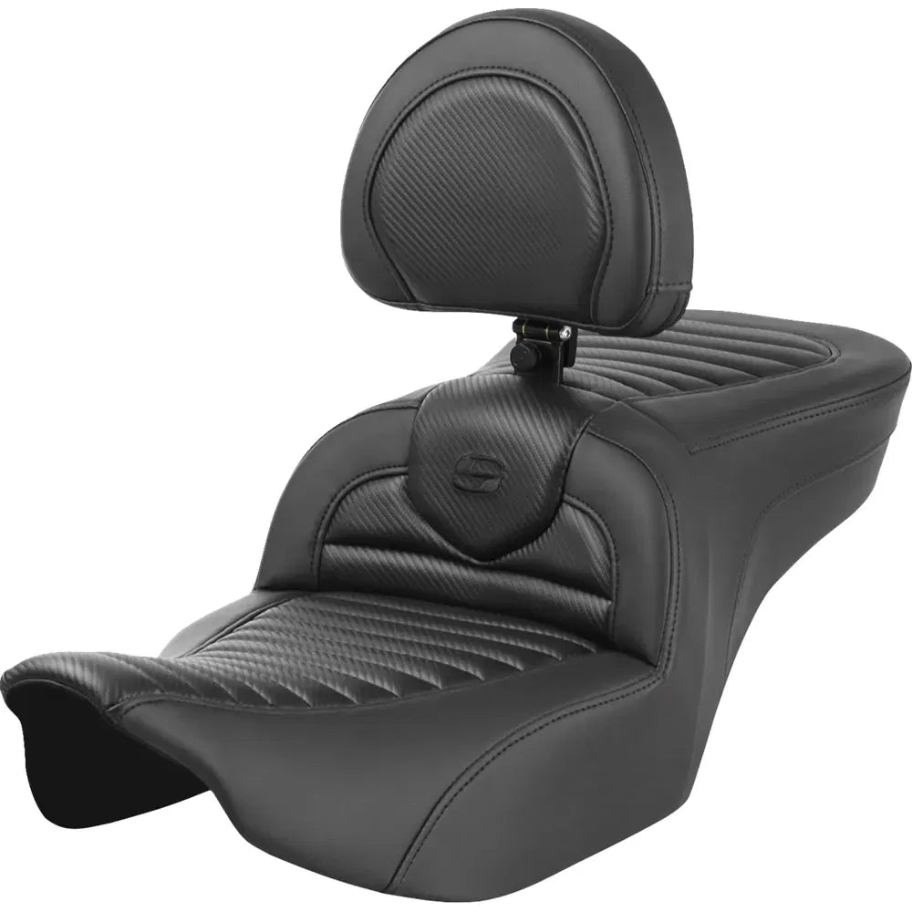 Asientos Roadsofa™ TR - Asiento Roadsofa™ - con respaldo - Tuck-n-Roll - Fibra de carbono - FLTR/FLHX '23-'24