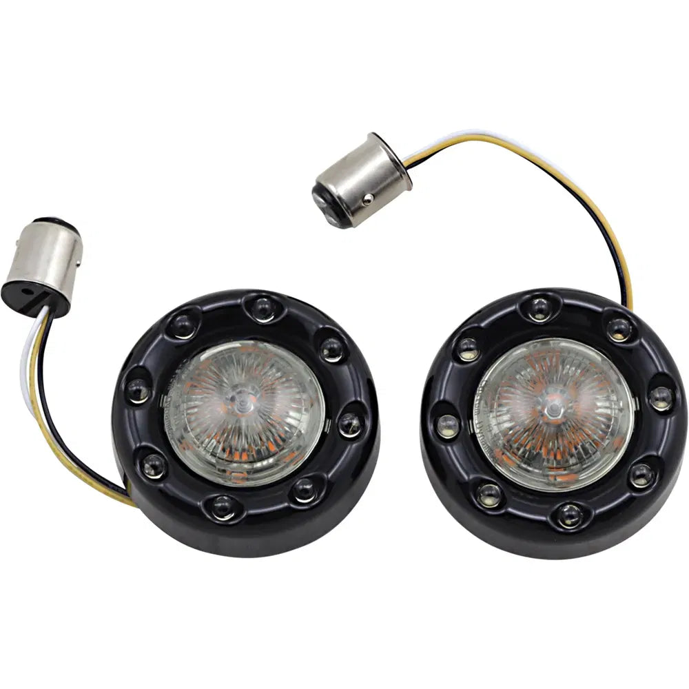 Bullet Turn Signal 1157 - Black - Smoke Lens
