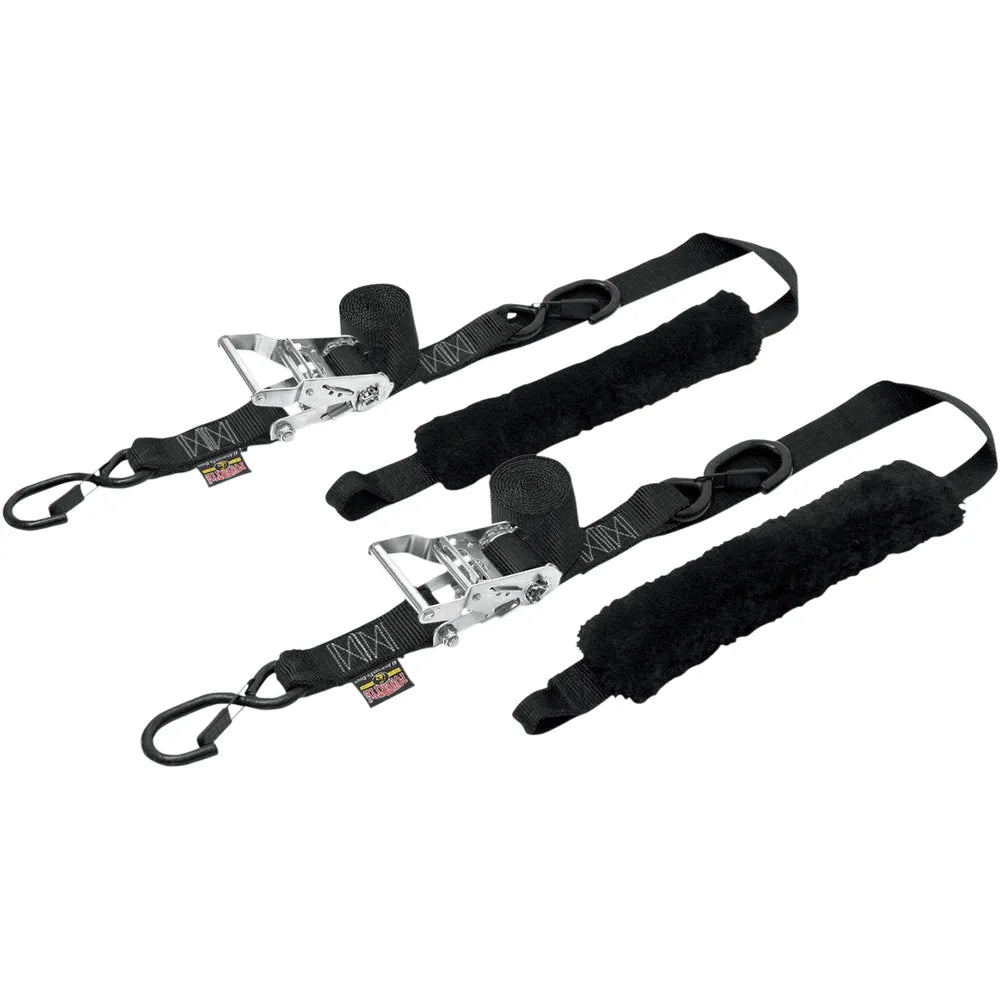 Ratchet Tie-Down - Black - Sheepskin