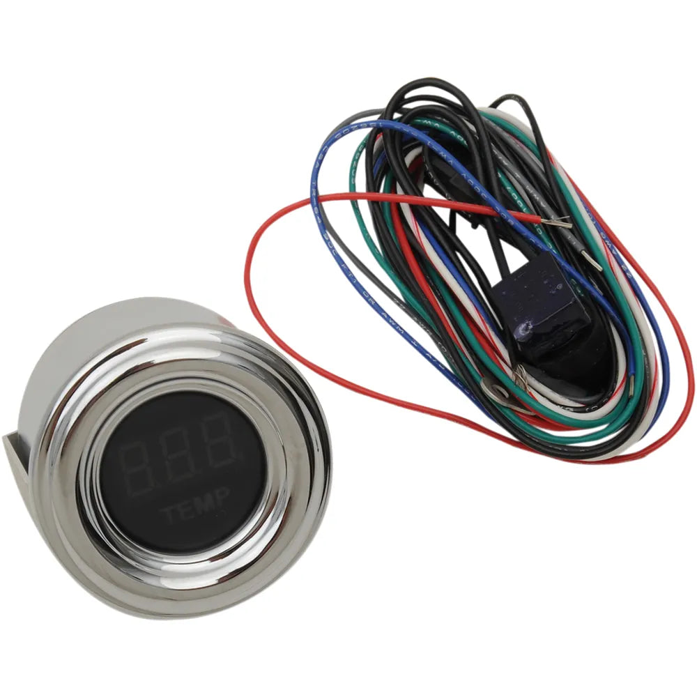 1-7/8" MPH 4000 Series Oil Temperature Gauge - Red Display