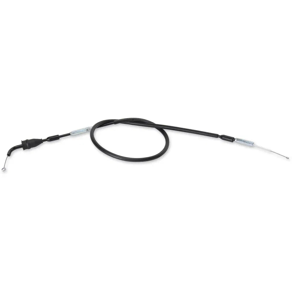 Cable del acelerador de vinilo negro.