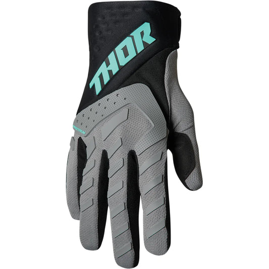 Guantes spectrum gris/negro/menta