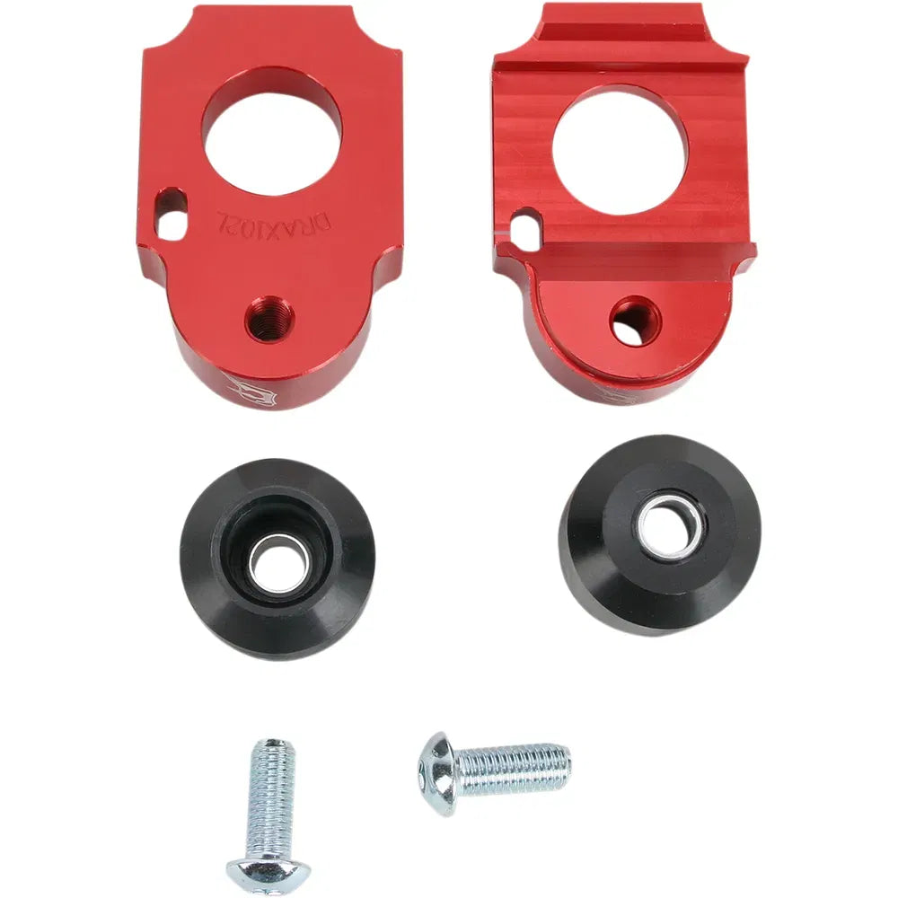 Axle Block Sliders - Suzuki - Red