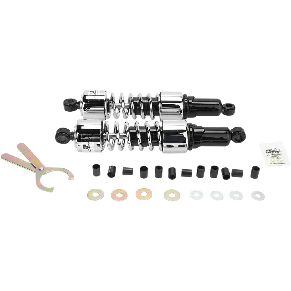 Shocks - 412 Cruiser Series - Chrome - 14.25" - Standard