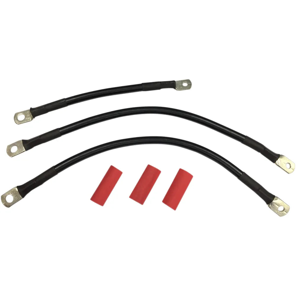 Black Battery Cable Set - '93-'08 FL