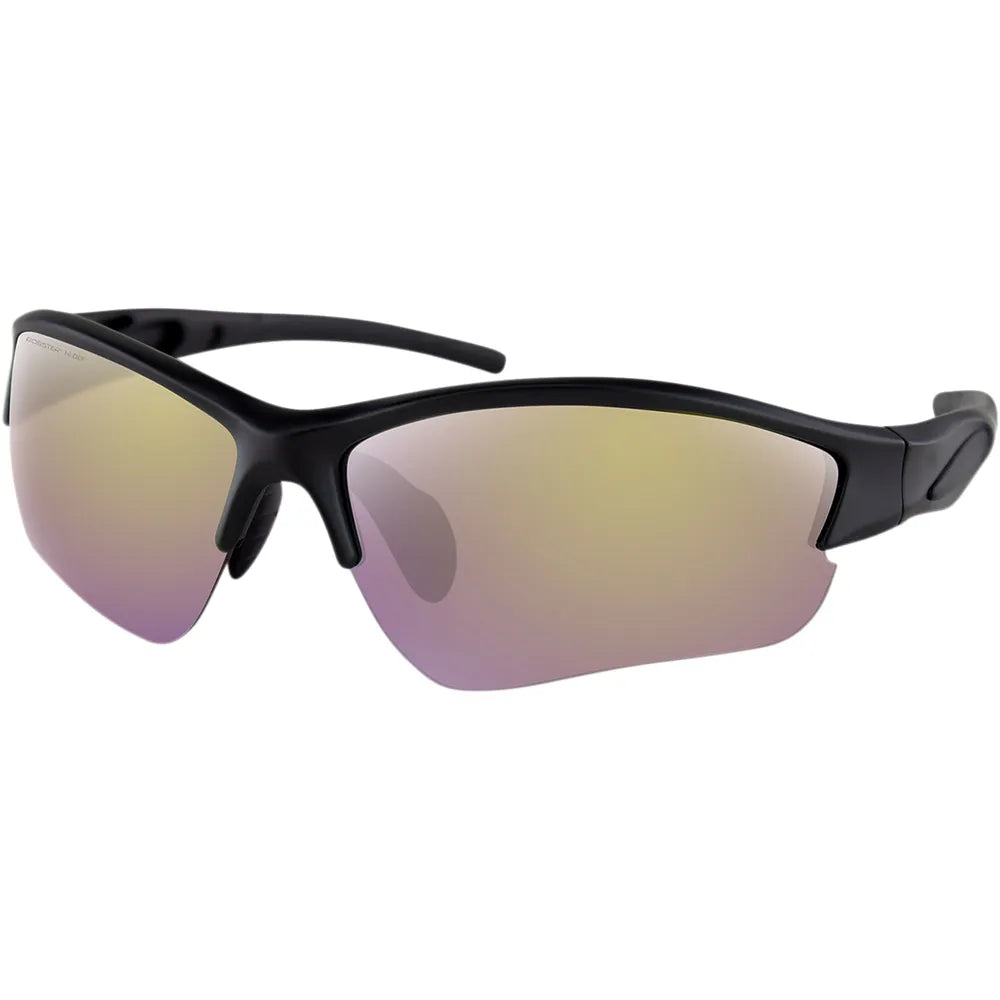 Rapid Sunglasses - Matte Black - Yellow Mirror