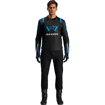 Chamarra Alpinestars T-Stunt Air - Black/Dark Blue/Blithe Blue