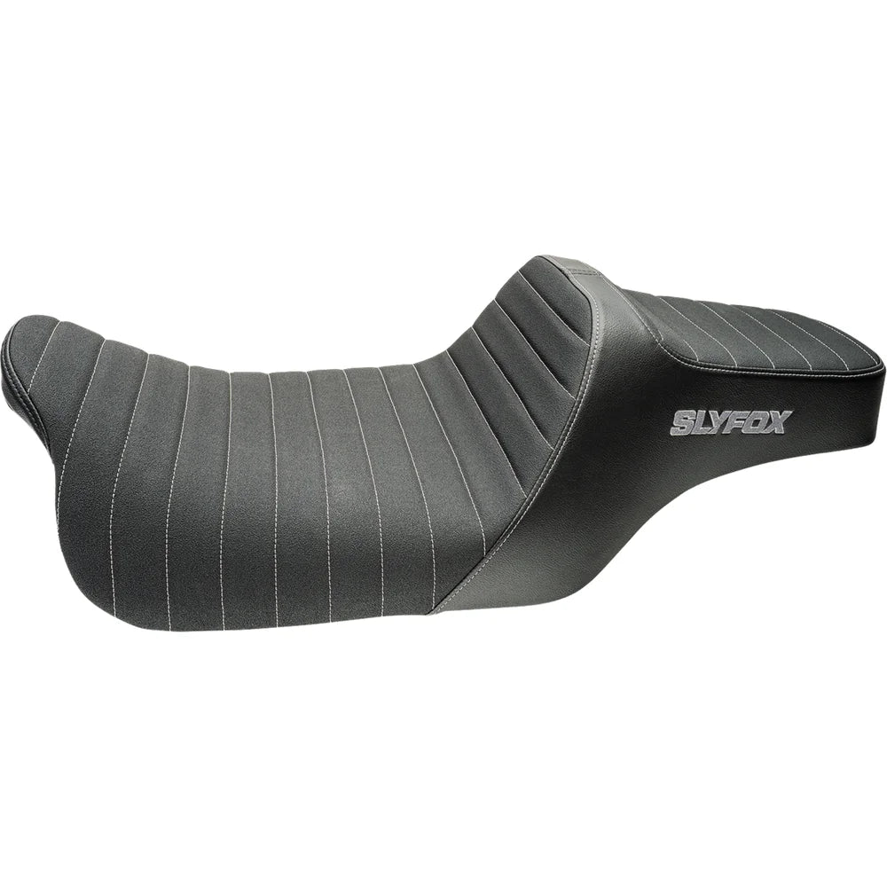 Asiento SLYFOX High Noon Highnoon Vinyl Classic Stitch Silver Logo FLH/FLT '08-'24