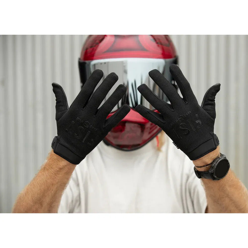 Guantes de carretera de cuero híbrido moto