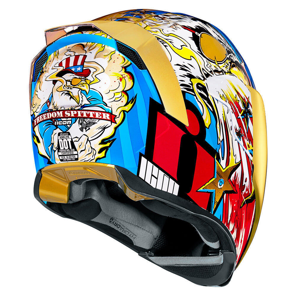 Casco ICON Airflite Freedom Spitter - Dorado
