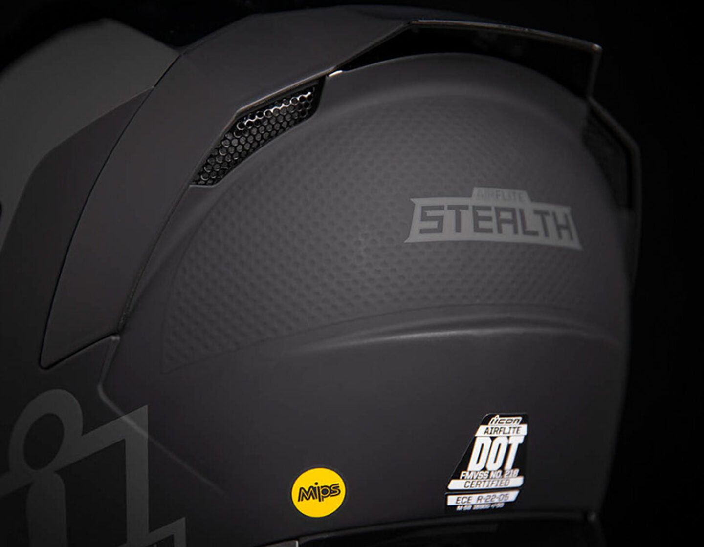 Casco ICON Airflite MIPS Stealth - Negro