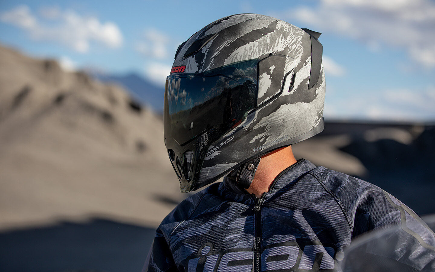 Casco ICON Airflite Tiger's Blood MIPS - Gris
