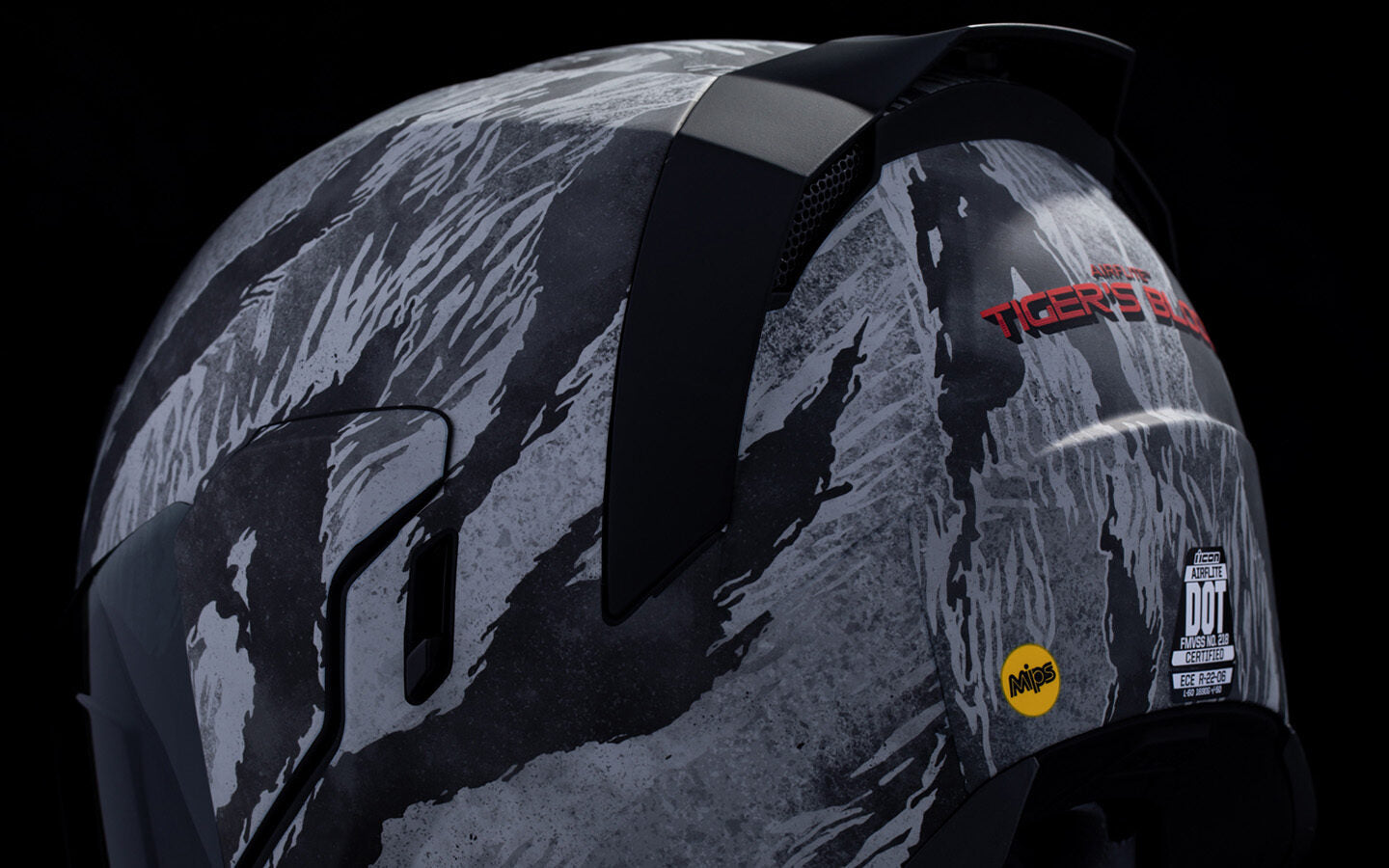 Casco ICON Airflite Tiger's Blood MIPS - Gris