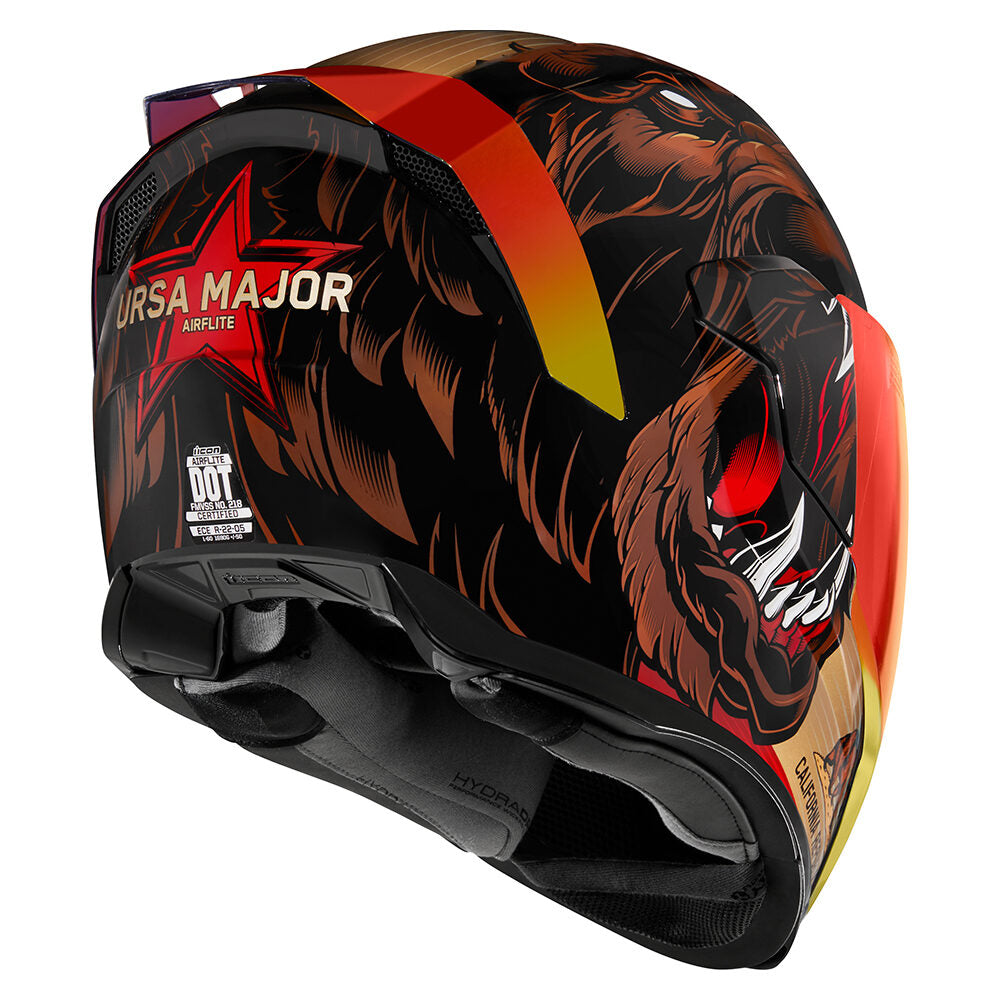 Casco ICON Airflite Ursa Major Color Dorado