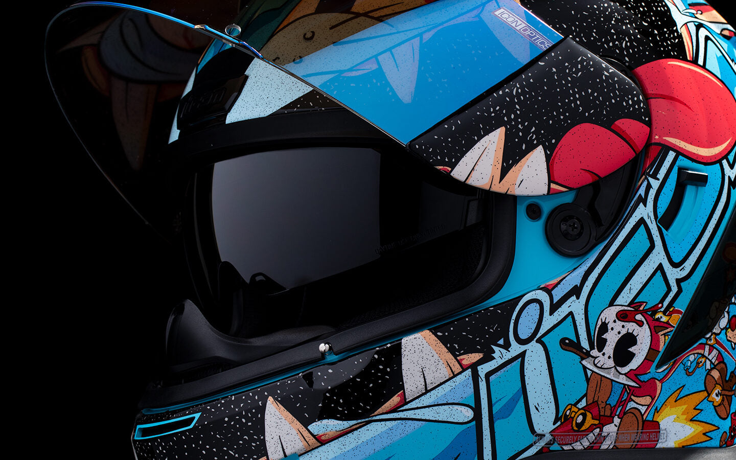 Casco Icon Airform MIPS 9 Lives - Azul