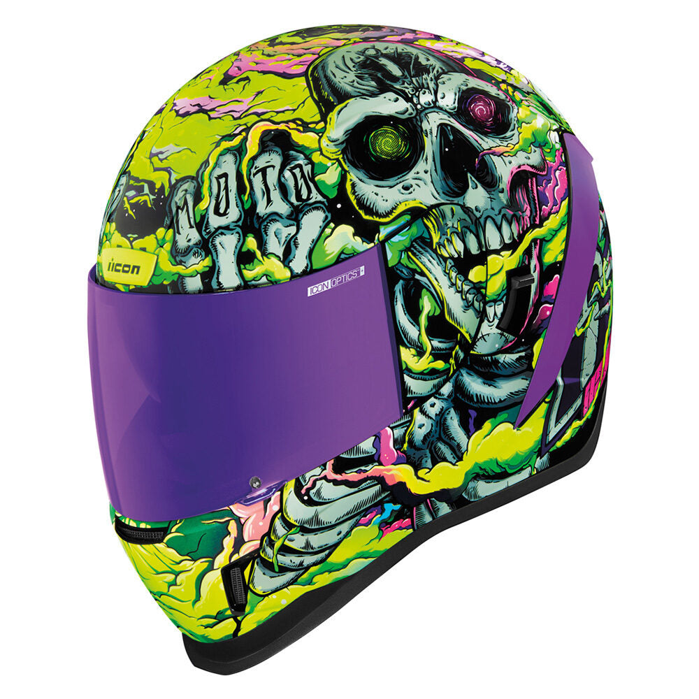 Casco ICON Airform Hippy Dippy - Morado