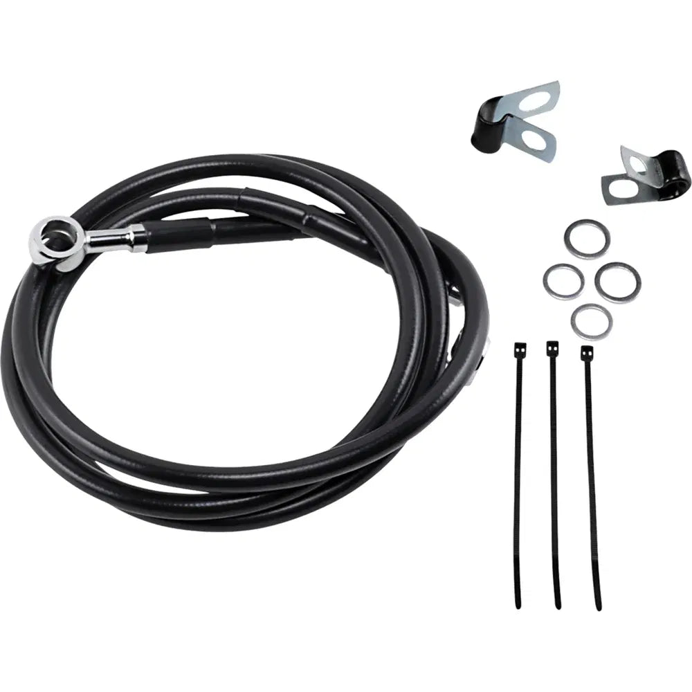 Kit de línea de freno de vinilo negro de longitud extendida