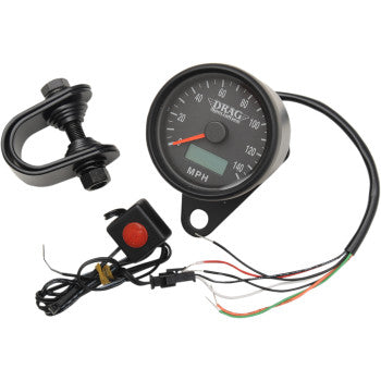 Mini Velocímetro Electrónico Programable de 2,4" MPH - Negro mate