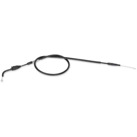 Cable del acelerador de vinilo negro.