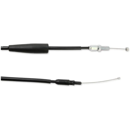 Cable del acelerador de vinilo negro.