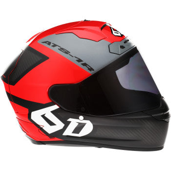 Casco 6D ATS-1R Wyman - Rojo/Gris