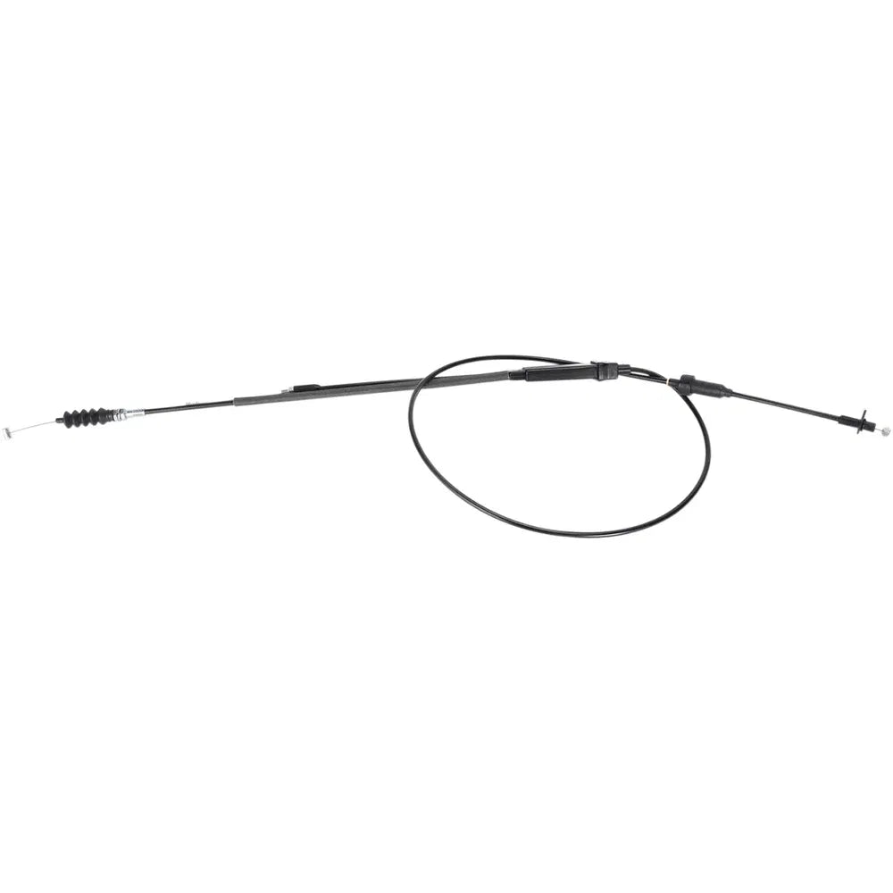 Cable del acelerador de vinilo negro.