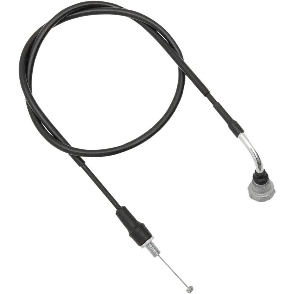 Cable del acelerador de vinilo negro.