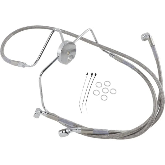 Kit de línea de freno de acero inoxidable de longitud extendida