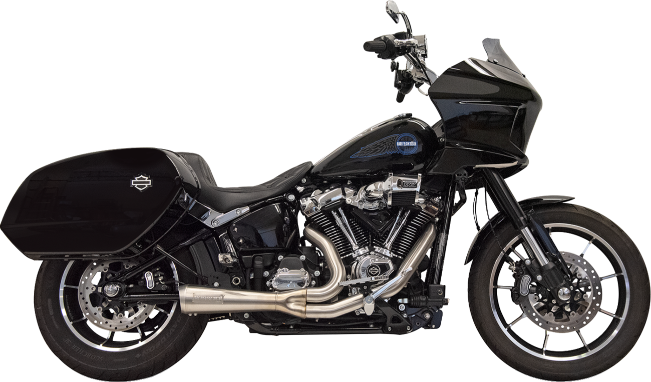 Sistema de escape The Ripper 2 en 1 - Sistema de escape Ripper 2 en 1 con silenciador de megáfono - Inoxidable - 49 estados - M8 Softail