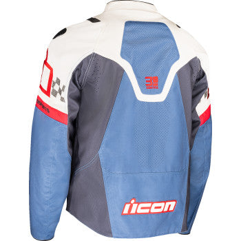 Chamarra Icon Contra3 Hero para hombre - Blanco/Azul