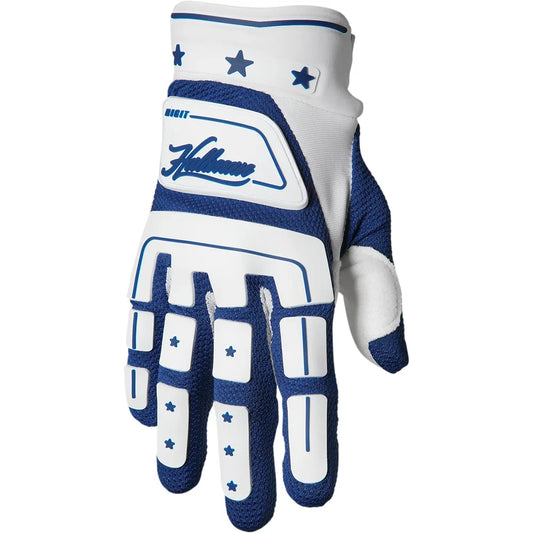 Guantes hallman digit blanco/azul marino