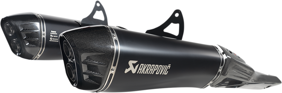 Escape Akrapovic - Slip-On Series Muffler - Titanium/Carbon Fiber - Black