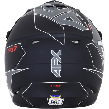 Casco FX-17 Aced - Negro Matte/Blanco