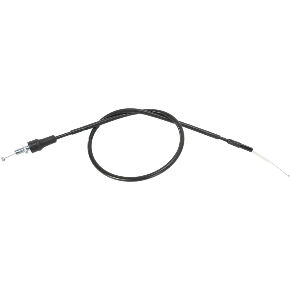 Cable del acelerador de vinilo negro.