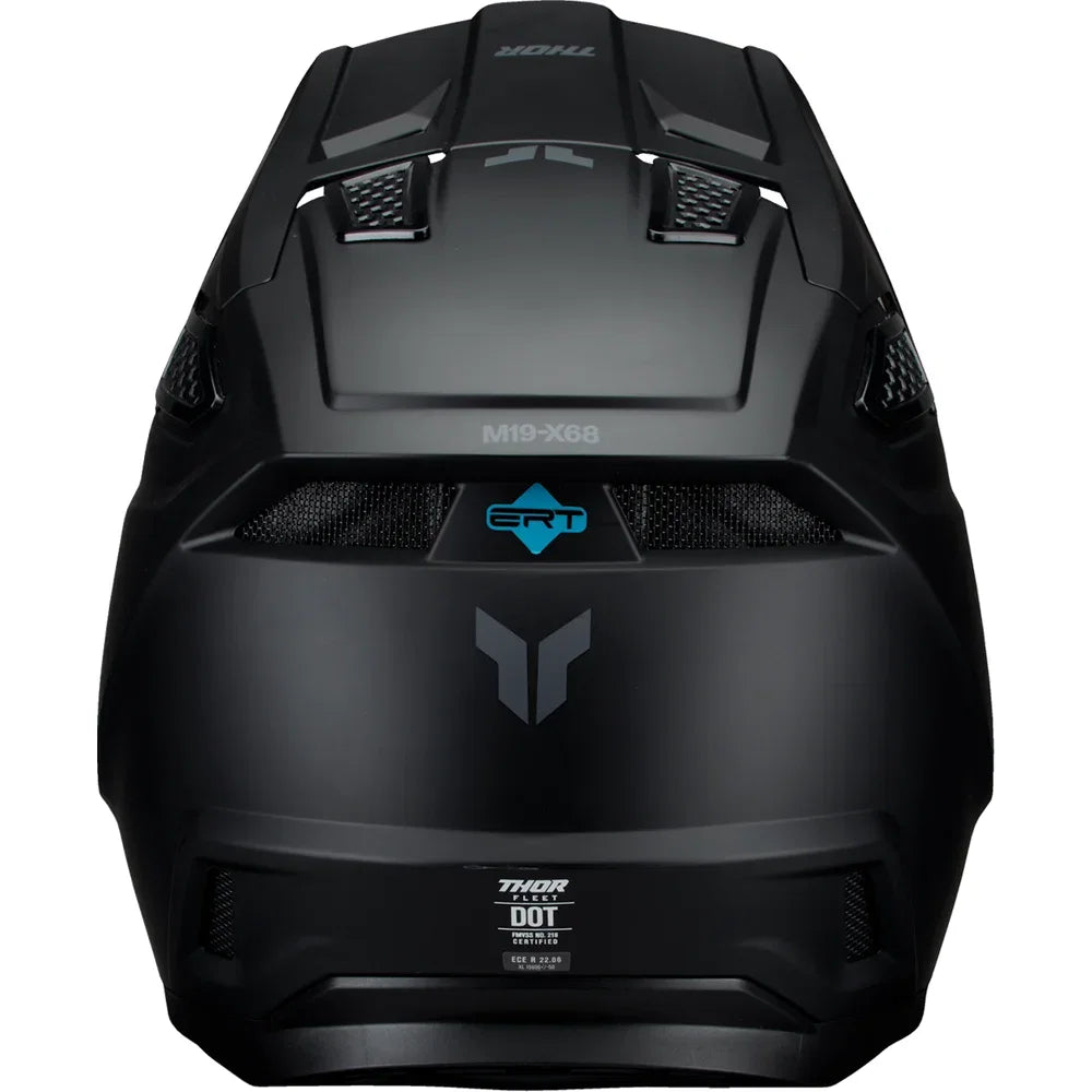 Casco fleet blackout negro mate