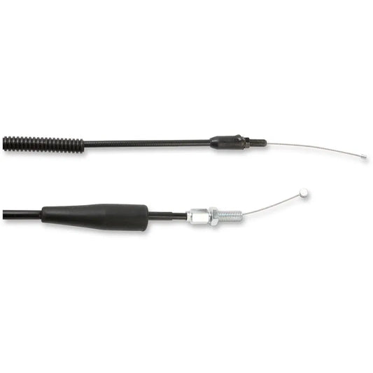 Cable del acelerador de vinilo negro.