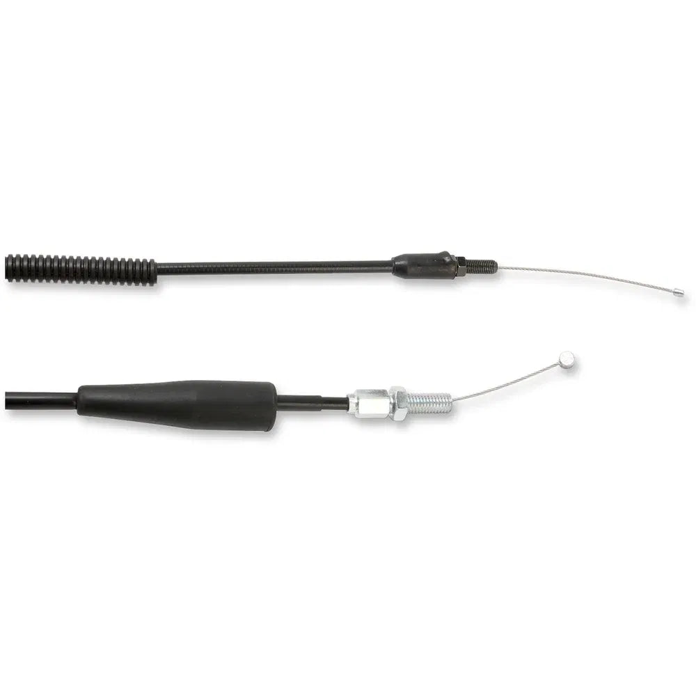 Cable del acelerador de vinilo negro.