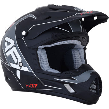 Casco FX-17 Aced - Negro Matte/Blanco
