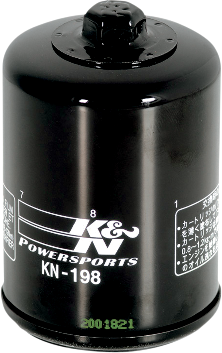 Filtro de aceite K&N - Indian/Polaris/Victory - Negro