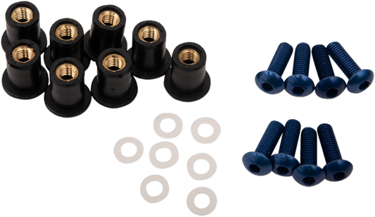 Kit de tornillos para parabrisas - Kit de tornillos para parabrisas - Azul