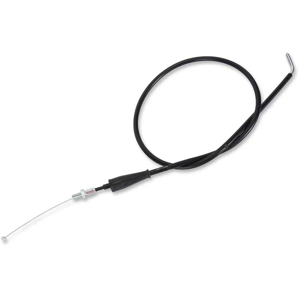 Cable del acelerador de vinilo negro.