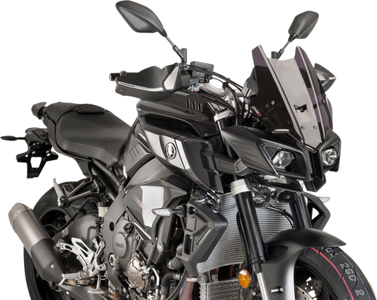 Parabrisas Z-Racing - Parabrisas de carrera - 14-1/4" - Ahumado oscuro - MT10